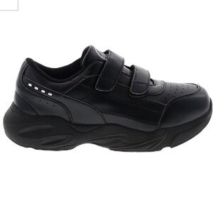 Dr. Zen Shoes Men's Size 11W Women's 12W Black Sport 2 Diabetic Hook Loo…